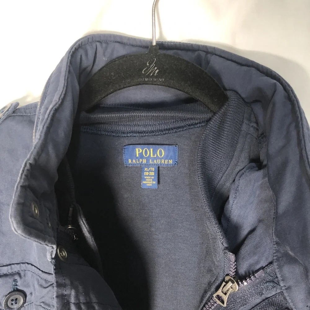 Polo Ralph Lauren Boy's Blue 3‎ in 1 Military Style Jacket - Size XL